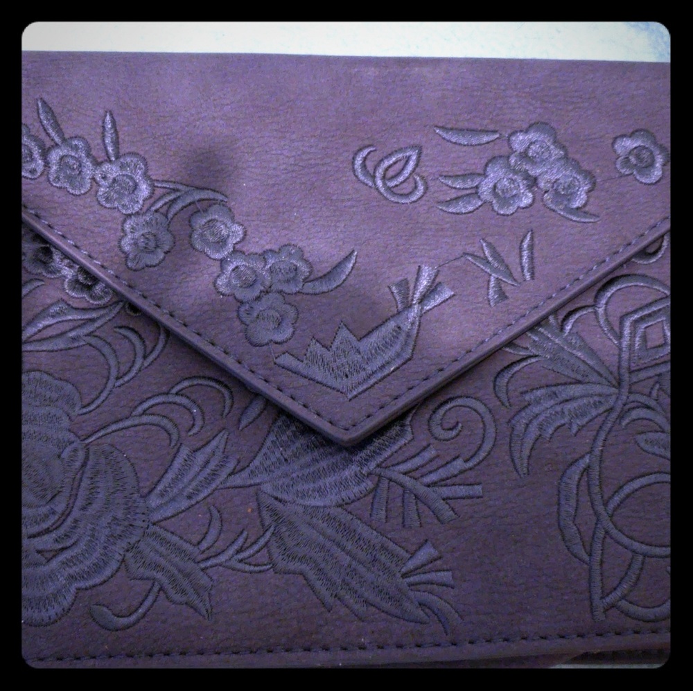 Navy handbag